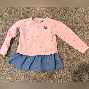 Girls pink and demon top